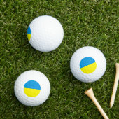 Oekraïnse vlag Blauw en Geel Golfballen (Insitu Gras)