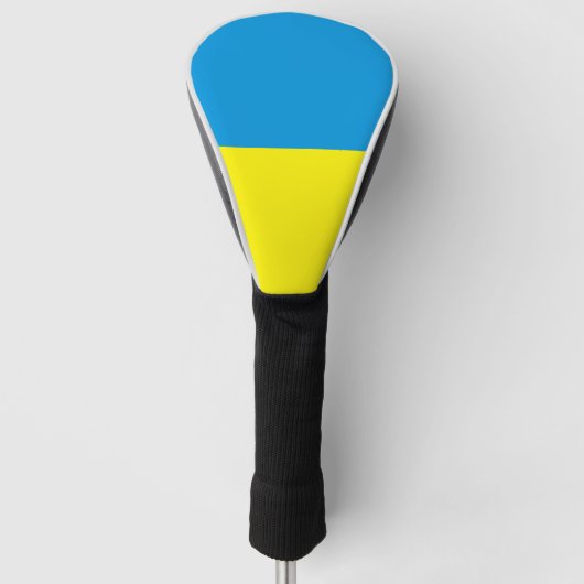 Oekraïnse vlag Blauw en Geel Golfheadcover (Voorkant)