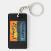 Oekraïnse vlag blauw en geel ontwerp sleutelhanger (achterkant)