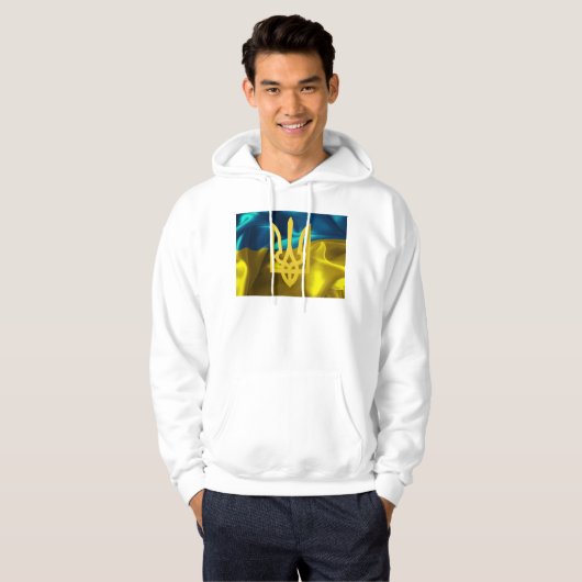 Oekraïnse vlag en Sweatshirt Hoodie (Voorkant volledig)
