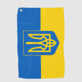 Oekraïnse vlag Golf Towel & Ukraine golfing/sport Golfhanddoek (Voorkant)
