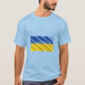 Oekraïnse vlag - Heartbeat en Vrede T-Shirt (Voorkant)