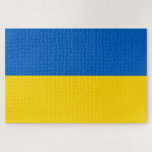 Oekraïnse vlag Jigzaag Puzzle Legpuzzel<br><div class="desc">Dit ontwerp is voorzien van de nationale vlag van Oekraïne, een land in Oost-Europa. Oekraïne grenst Rusland aan het oosten en noordoosten, Wit-Rusland aan het noorden, Polen, Slowakije en Hongarije aan het westen, en Roemenië, Moldavië en het Zwarte Zee aan het zuiden. Oekraïne is na Rusland het op een na...</div>