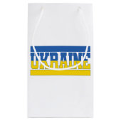 Oekraïnse vlag, landprijs, Oekraïnse vlag Klein Cadeauzakje (Achterkant)