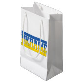 Oekraïnse vlag, landprijs, Oekraïnse vlag Klein Cadeauzakje (Voorkant Gekanteld)