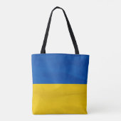 Oekraïnse vlag met zonnebloem tote bag (Achterkant)