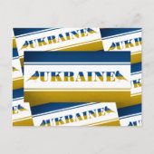 Oekraïnse vlag, nationale nachtvogels briefkaart (Voorkant)