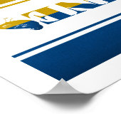 Oekraïnse vlag, nationale nachtvogels poster (Hoek)