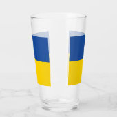 Oekraïnse vlag, Oekraïens landpatriottisch cadeau Glas (Links)