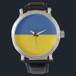 Oekraïnse vlag, Oekraïens landpatriottisch cadeau Horloge<br><div class="desc">Show uw patriottisme met dit uitmuntende ontwerp van de Oekraïense vlag, het Oekraïense t-shirt met de nationale trots! Maakt een groot geschenk voor Oekraïnse mam, vader, zoon, dochter, neven, grootmoeder of grootpa en vrienden die van het land van de Oekraïnse minnaar houden.</div>