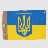 Oekraïnse vlag & Oekraïnse monografie Golf Towel Golfhanddoek (Horizontaal)