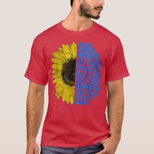 Oekraïnse vlag Oekraïnse vlag - Zonnebloem T-Sh T-shirt