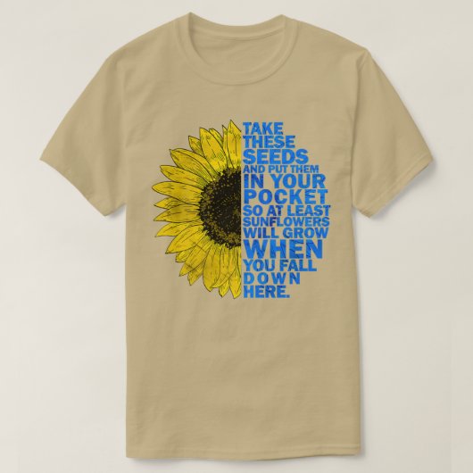 Oekraïnse vlag  Oekraïnse vlag - Zonnebloemprem T-shirt (Design voorkant)