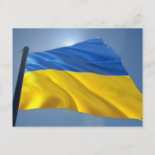 Oekraïnse vlag - Oorlog, politiek lijden Briefkaart