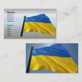 Oekraïnse vlag - Oorlog, politiek lijden Visitekaartje (Voorkant / Achterkant)