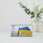 Oekraïnse vlag - Oorlog, politiek lijden Visitekaartje (Staand voorkant)