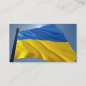 Oekraïnse vlag - Oorlog, politiek lijden Visitekaartje (Achterkant)