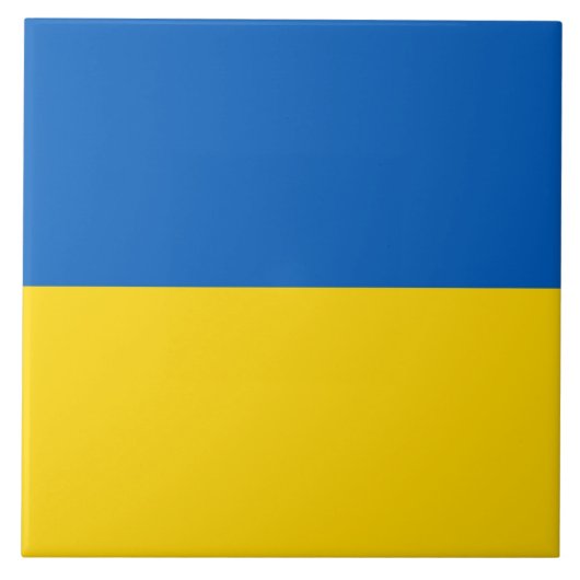 Oekraïnse vlag op Tile Tegeltje (Voorkant)