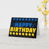 Oekraïnse vlag patriottisch Birthday Kaart (Gele Bloem)