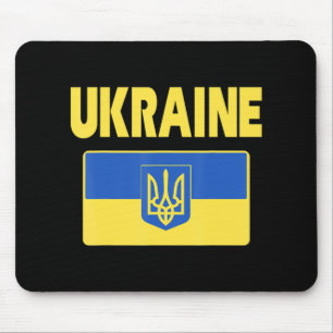 Oekraïnse vlag Retro Oekraïense Mannen Muismat