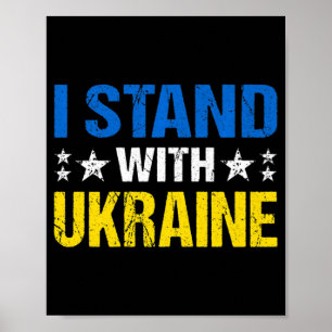 Oekraïnse vlag Retro  Oekraïense Mannen Poster