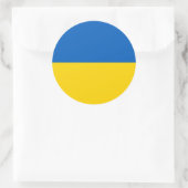 Oekraïnse vlag ronde sticker (Tas)