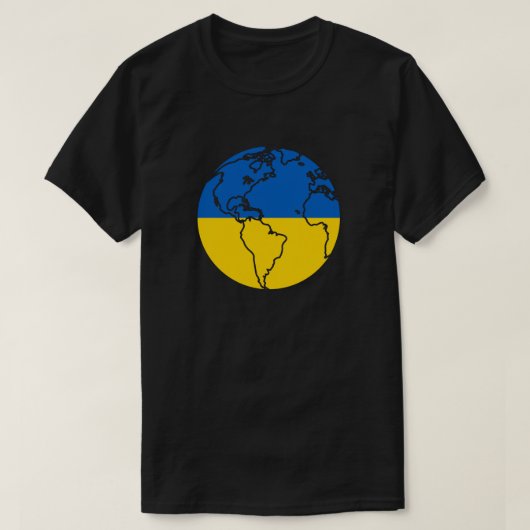 Oekraïnse vlag Solidariteit T-Shirt (Design voorkant)