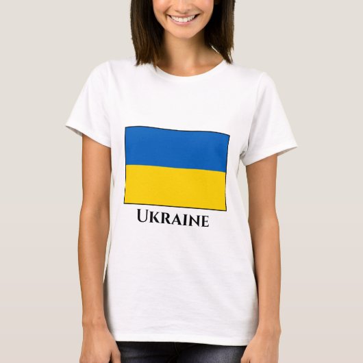 Oekraïnse vlag t-shirt (Voorkant)