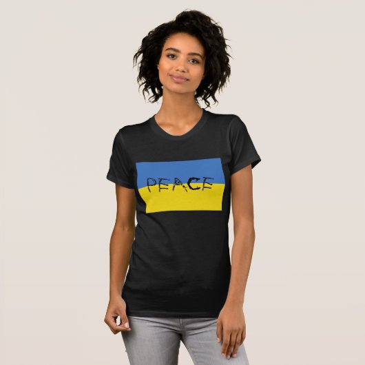 Oekraïnse vlag T-Shirt (Voorkant volledig)