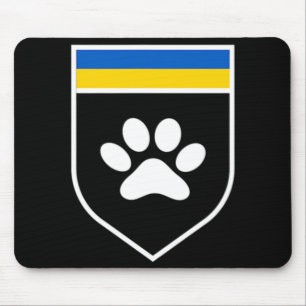 Oekraïnse vlag voor pet Awareness Support Oekraïen Muismat