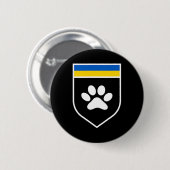Oekraïnse vlag voor pet Awareness Support Oekraïen Ronde Button 5,7 Cm (Voorkant /achterkant)