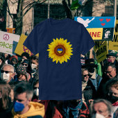 Oekraïnse vlag Zonnebloem Blauw en Geel T-shirt