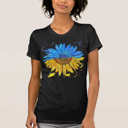 Oekraïnse vlag Zonnebloem  Oekraïnse Sup T-shirt (Voorkant)