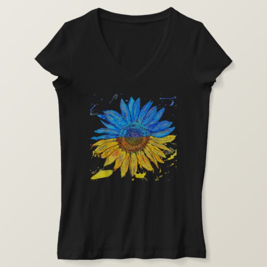 Oekraïnse vlag Zonnebloem  Oekraïnse Sup T-shirt (Design voorkant)
