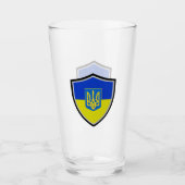 Oekraïnse vlaggen glas (Voorkant)