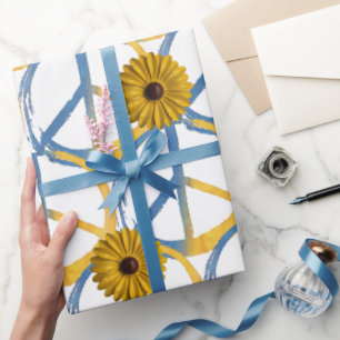 Oekraïnse vredessymbool Onderteken Zonbloemen Oekr Cadeaupapier