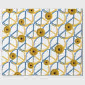 Oekraïnse vredessymbool Onderteken Zonbloemen Oekr Cadeaupapier (Vlak)