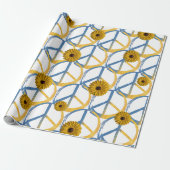 Oekraïnse vredessymbool Onderteken Zonbloemen Oekr Cadeaupapier (Uitgerold)