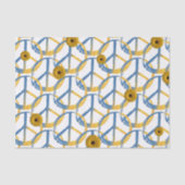 Oekraïnse vredessymbool Onderteken Zonbloemen Oekr Tissuepapier (Voorkant)