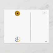 Oekraïnse vredessymbool - Zonnebloem Oekraïne - oo Feestdagenkaart (Achterkant)