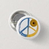 Oekraïnse vredessymbool - Zonnebloem Oekraïne - oo Ronde Button 3,2 Cm (Voorkant /achterkant)