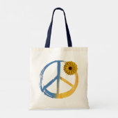 Oekraïnse vredessymbool - Zonnebloem Oekraïne - oo Tote Bag (Achterkant)