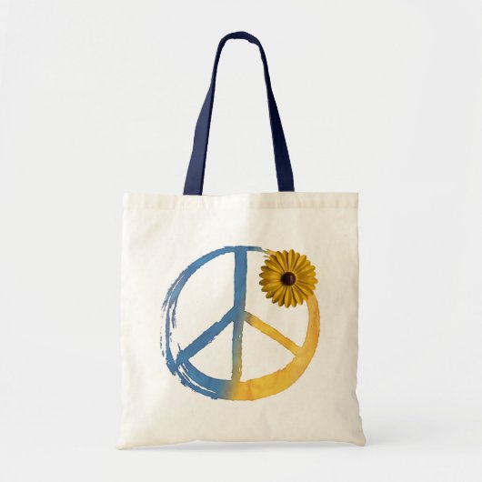 Oekraïnse vredessymbool - Zonnebloem Oekraïne - oo Tote Bag (Voorkant)