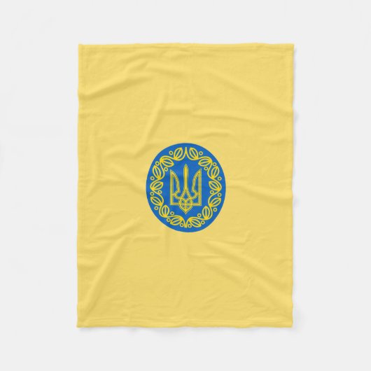 Oekraïnse wapenschild fleece deken (Voorkant)