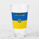 Oekraïnse wapenschild glas (Voorkant)