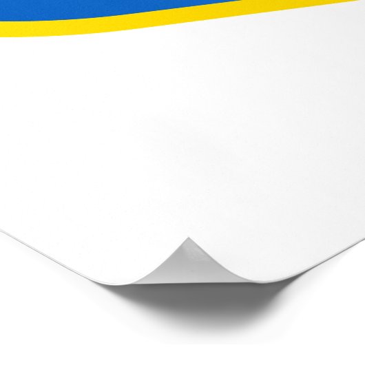 Oekraïnse wapenschild poster (Hoek)