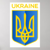 Oekraïnse wapenschild poster (Voorkant)