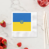 Oekraïnse wapenschild servet (Insitu)