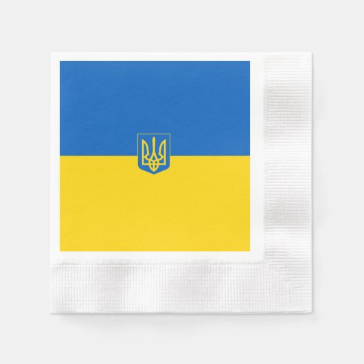 Oekraïnse wapenschild servet (Voorkant)