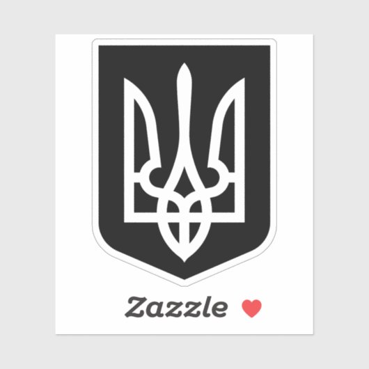 Oekraïnse wapenschild sticker (Vel)